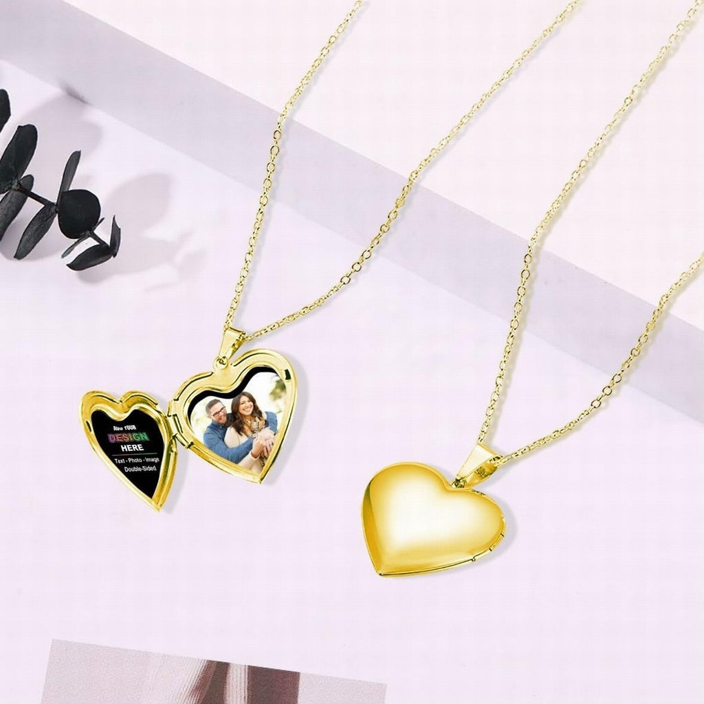 Custom Photo Pendant Necklace Personalized Picture Medallion Iced Out Halo Real Moissanite Yellow Plated 925 Silver Gift