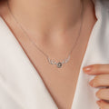 925 Sterling Silver Initial Necklace Pendant Letter Womens Girls Kids Gift Boxed