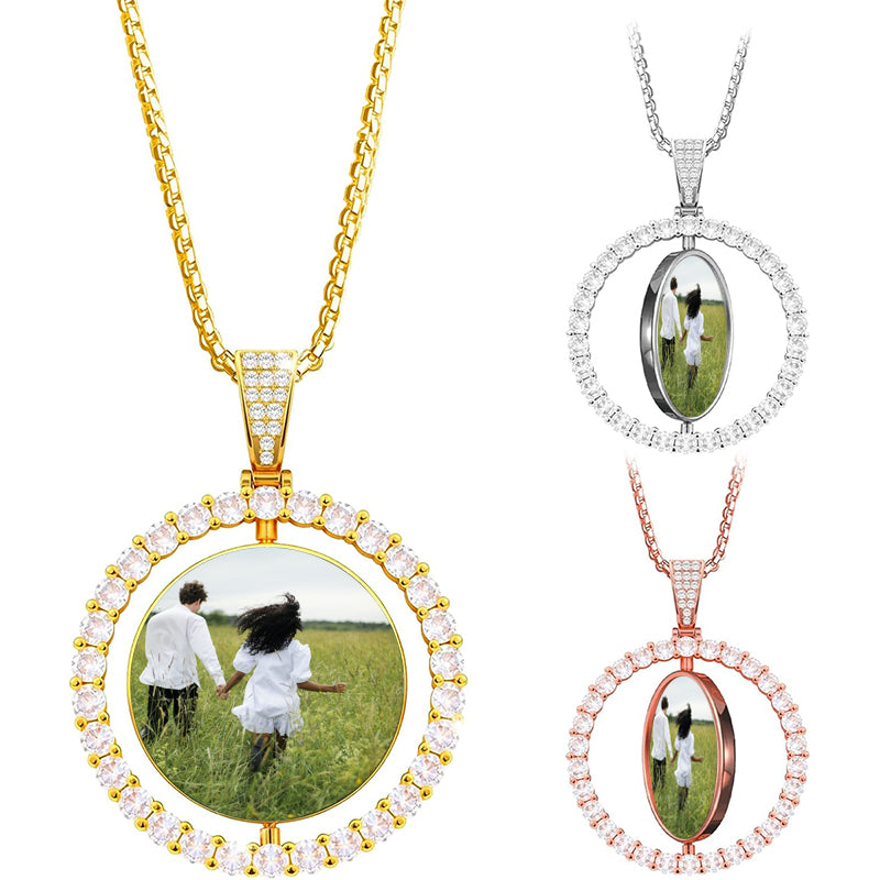 Birthstone Initial Necklace: Personalized Charm Pendant