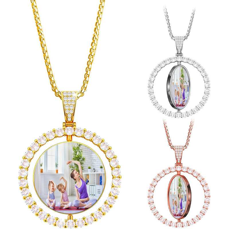 Initial A-Z Necklace for Men- Stainless Steel American Flag Pendant with Adjustable 22+2 Inch Box Chain, Men's Personalized Patriotic Jewelry Gift for Dad Husband Boyfriend