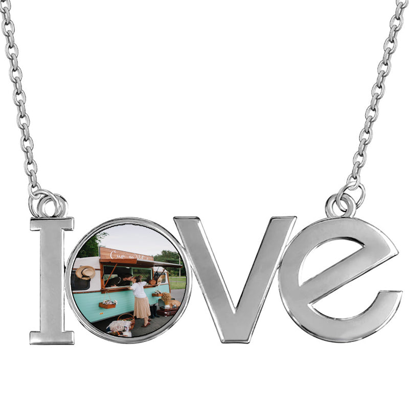 Custom Locket Necklace for Women Personalized Heart Necklace with Picture inside Engraved Birth Flower Text for Heart Locket Necklace /Silver/Rose Christmas Birthday Gifts