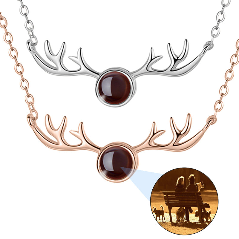 3D Laser Gifts Personalized Jewelry Custom Engraved Photo Necklace Photo Crystal Necklace for Mom, Grandma, Girlfriend Gifts