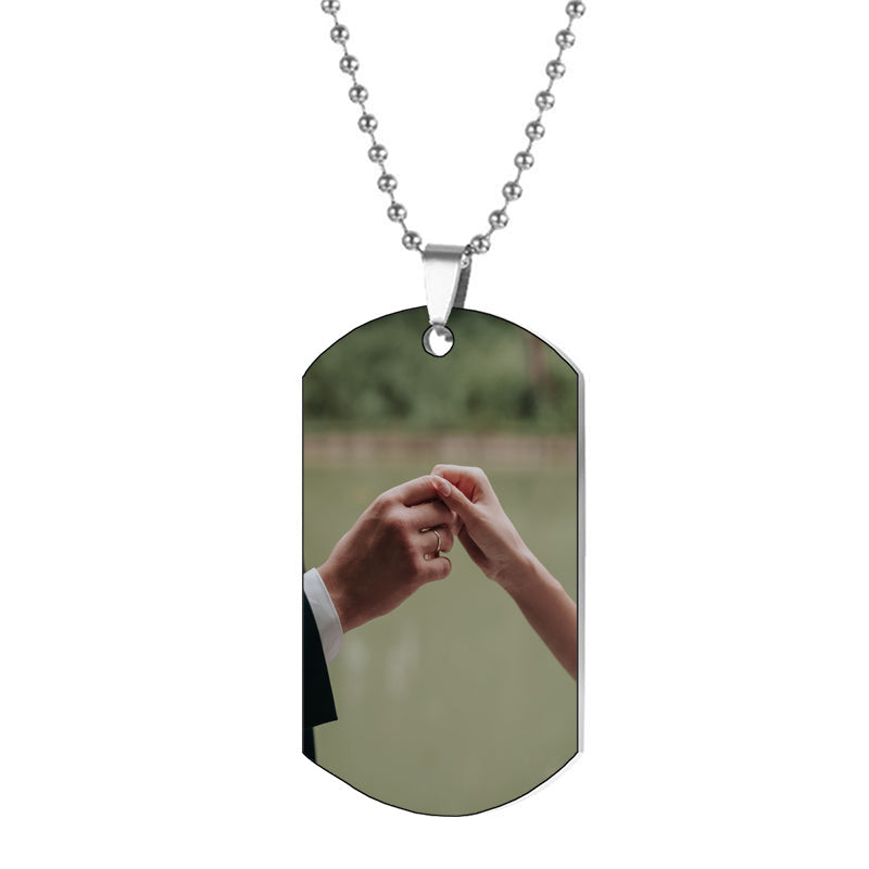 Custom Engraved Necklace for Men ¨C Personalized Initial Name Date Jewelry Gift for Dad, Husband, or Boyfriend ¨C Father¡¯s Day Gift for Him