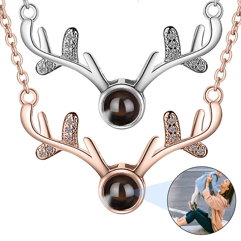 Custom Photo Projection Necklace, Personalized Picture Necklace, Photo Inside Projection Jewelry, Gift for Her, Pendant Necklace with Key