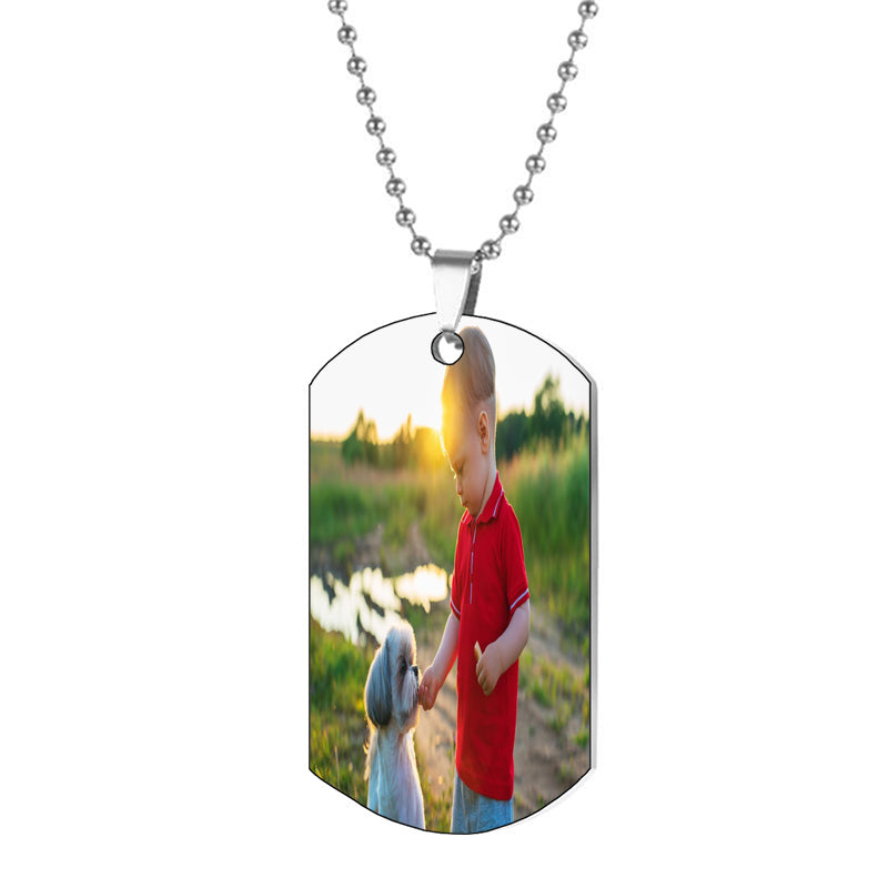 Custom Crystal Name Necklace: Cursive Font, Stainless Steel