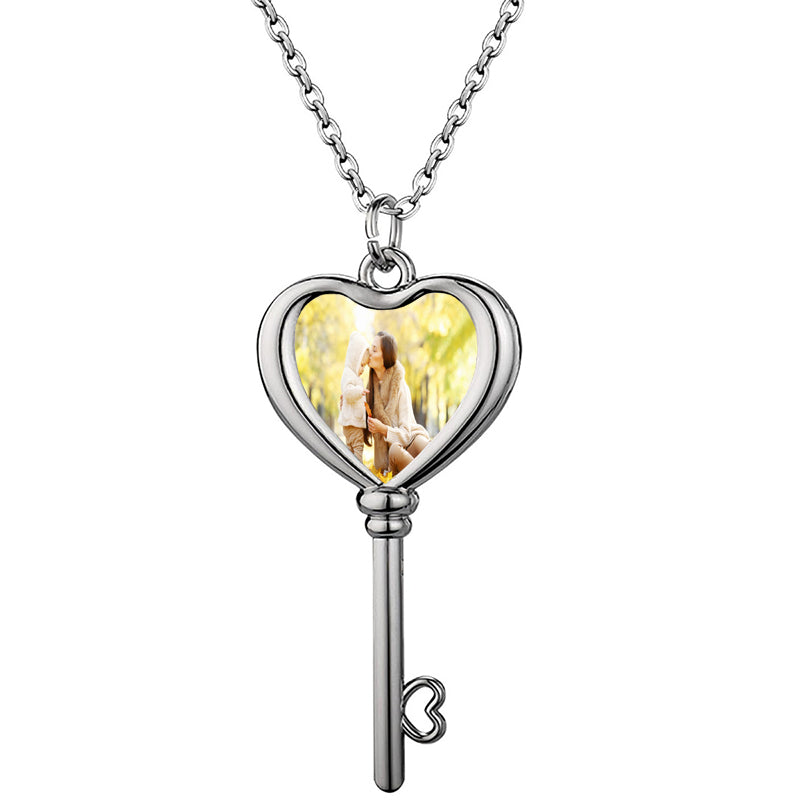 Custom Name and Birthstone Necklace, Personalized Name Necklace in Sterling Silver, , and Rose