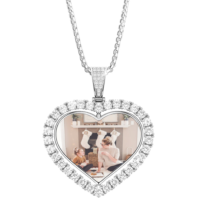 Birth Flower Photo Locket, Engraved Picture Locket, Personalized Necklace, Memorial Necklace, Valentines Gift for Wife Girl Friend