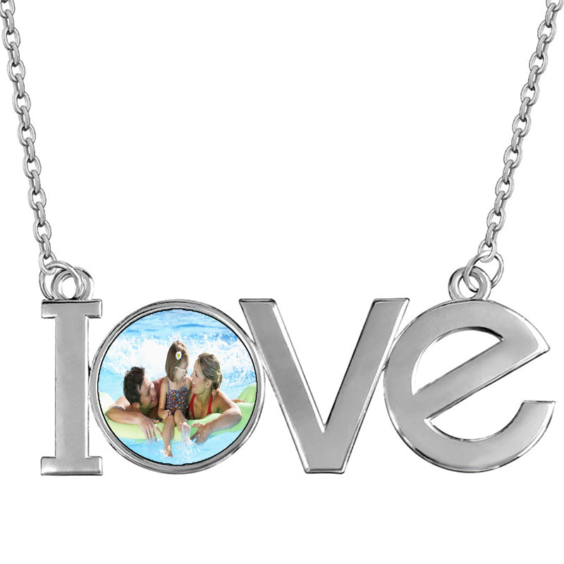 Custom Photo Locket Necklace with Birth Month Flower, Month Flower Necklace, Floral Necklace, Memorial Jewelry, Birthday Gift, Gift for Her