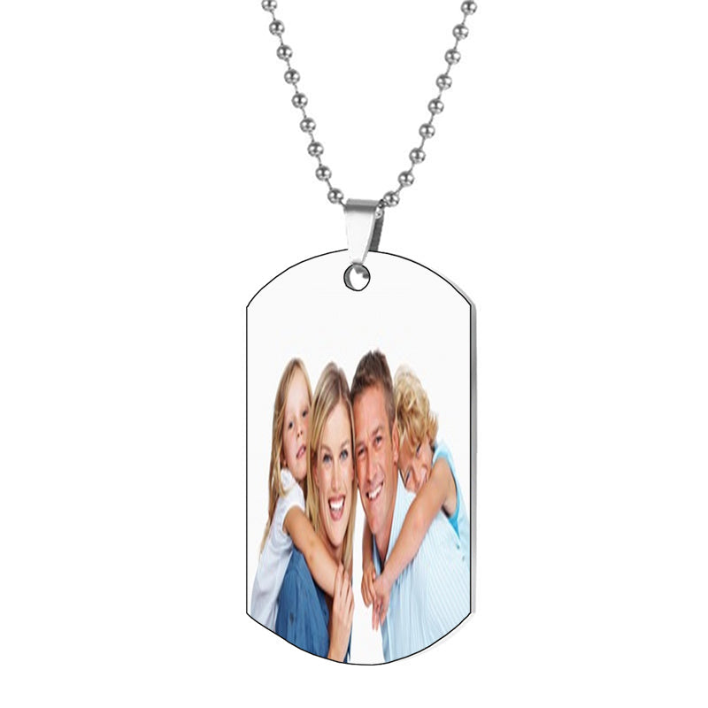 Custom Pet Photo Pendant: Personalized Dog Cat Memorial Keepsake
