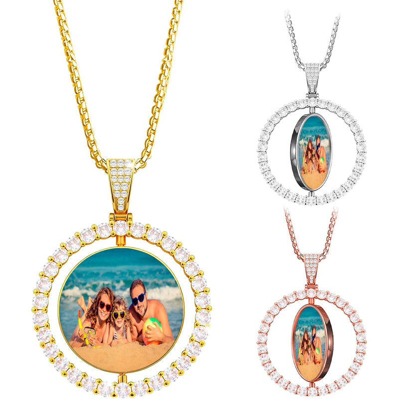 Custom Pet Portrait Necklace Dog Memorial Gift for Women Personalized Dog Mom Jewelry for Cat mom Gift for Her Clip Chain Necklace