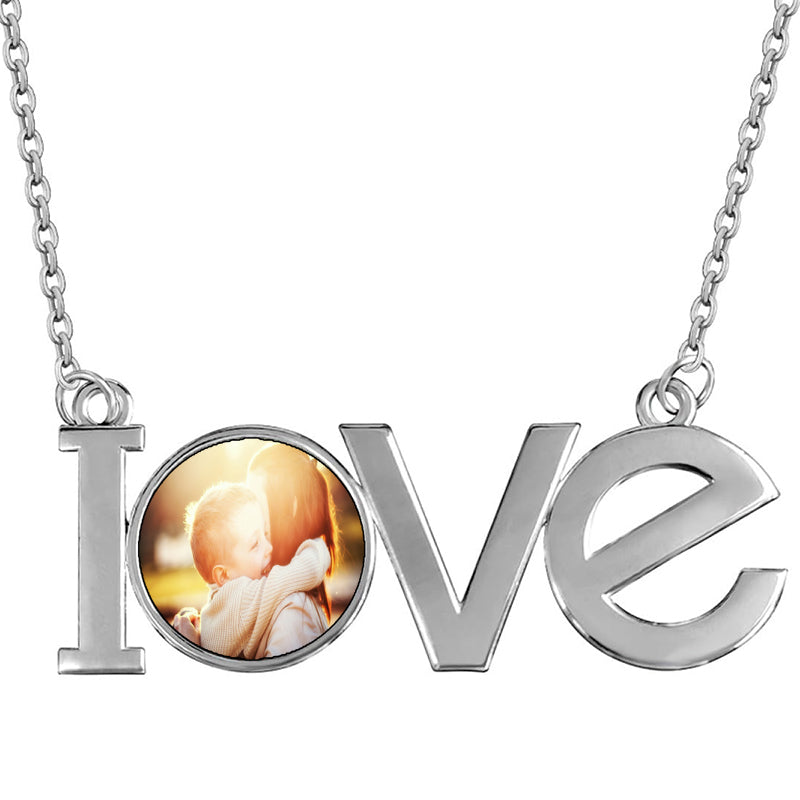 Iced Out Custom Name Necklace, Heart Bail, Personalized CZ Letter Chain, Kids Women