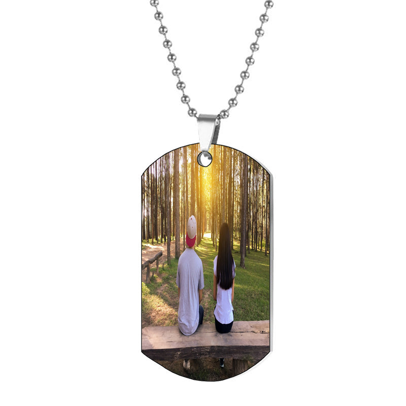 Dog Bone Photo Projection Necklace, Custom Pet Memorial Necklace, Projection Necklace with Picture, Birthday MotherDay Gift for Pet Lovers