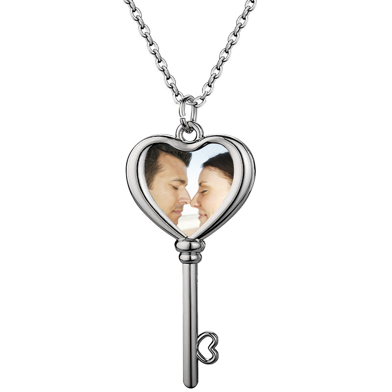 Custom Dad Locket Necklace with Photo or Birthstone, Custom Photo Locket for Men, Personalized Necklace Jewelry Father's Day Gifts for Dad