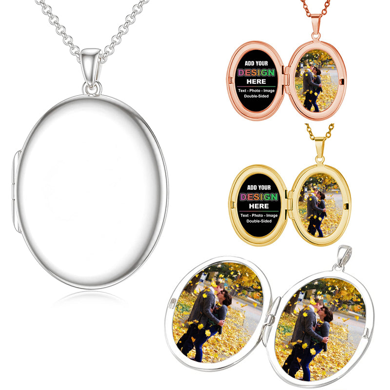 Custom Double Plated Name Necklace: Stainless Steel Figaro Chain