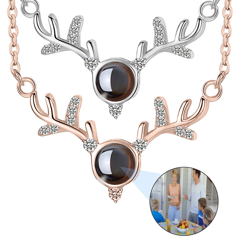 Custom Photo Rhinestone Necklace: Double Sided or Silver Pendant