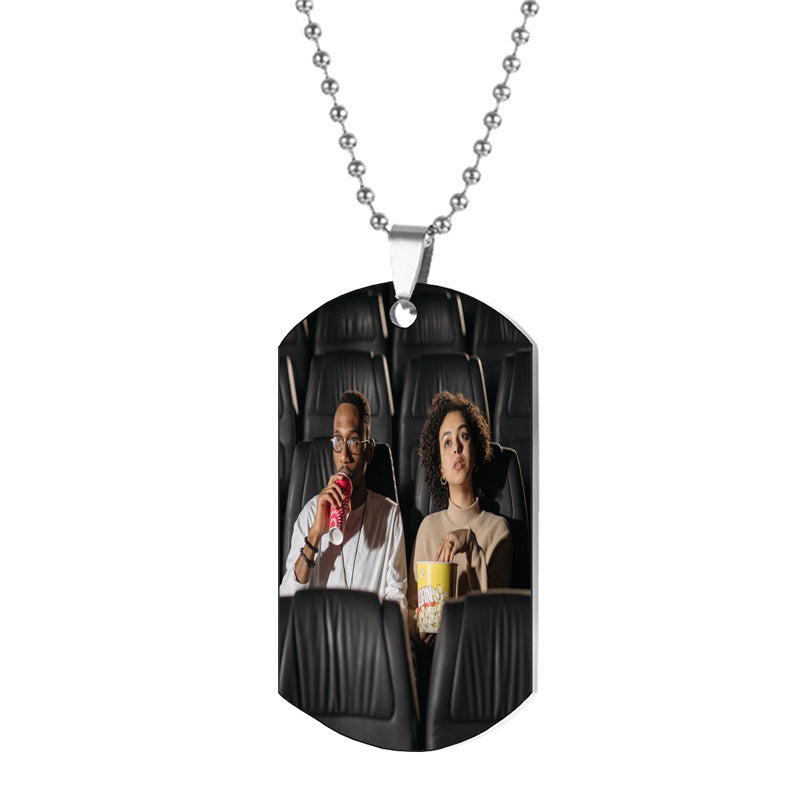 Custom Projection Photo Necklace,Personalised Key Necklace,Personalized Photo Necklace,Pet Photo Necklace,Gifts For Her,Projection Necklace