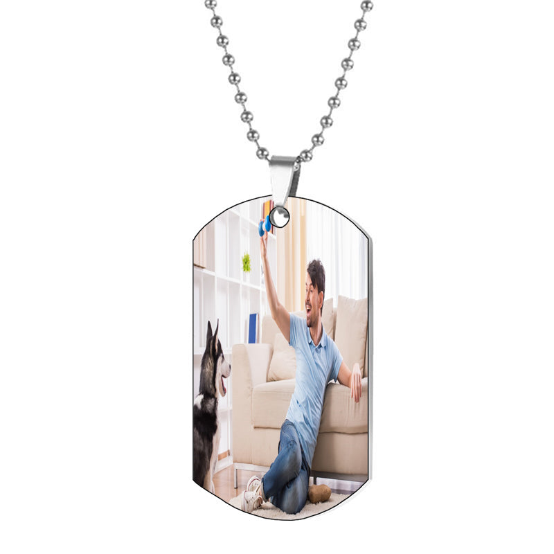 Custom Pet Photo Projection Necklace,Personalized Photo Necklace,Couple Necklace,Memorial Picture Jewelry,Wedding Graduation Gift