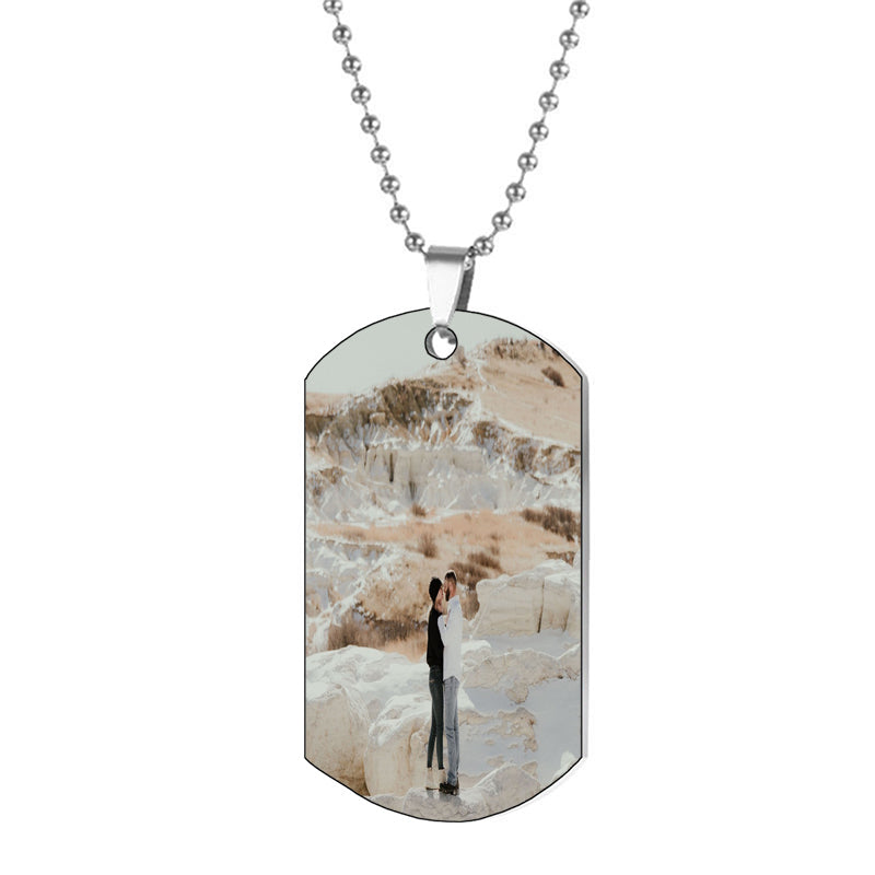 Custom Photo Necklace Horse Shoe, Photo Projection Necklace, Pet Projection Necklace Moon & Cross, Picture Necklace, Option