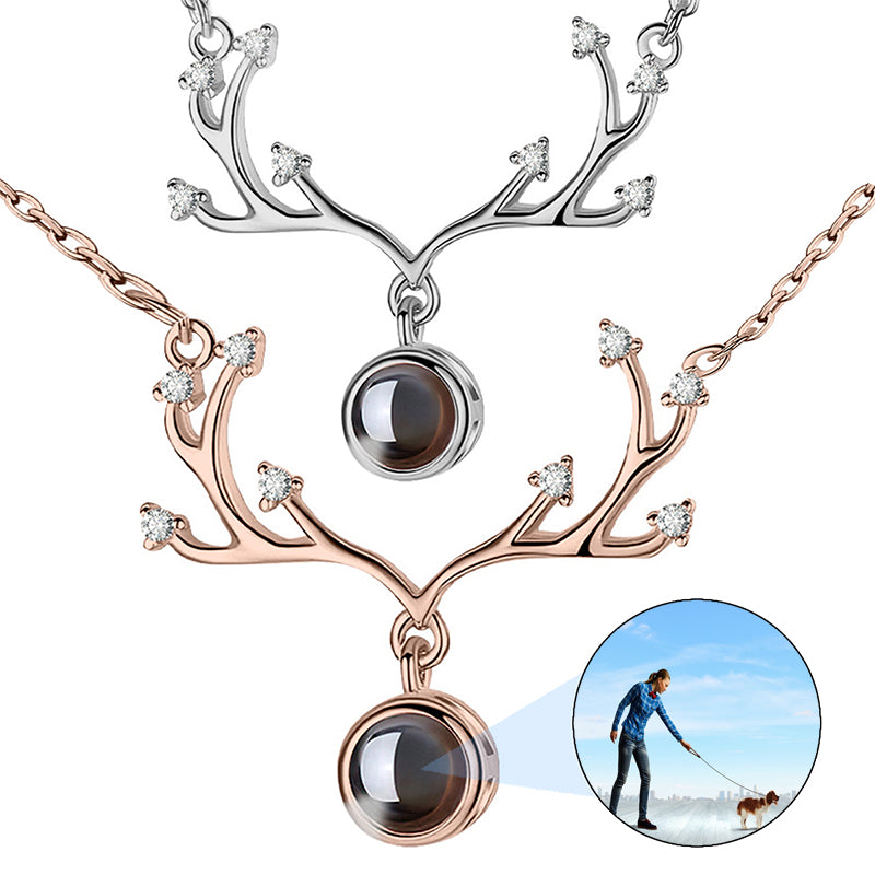 Birth Flower Necklace with Birthstone, Birth Month Necklace, Dainty Flower Necklace, Personalized Gift, Birthday Gift, Christmas Gift