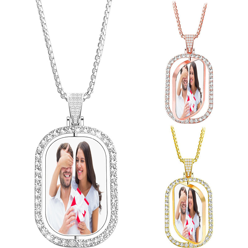 Custom Photo Necklace ? Sterling Silver Circle Portrait Pendant ? Personalized Picture Jewelry