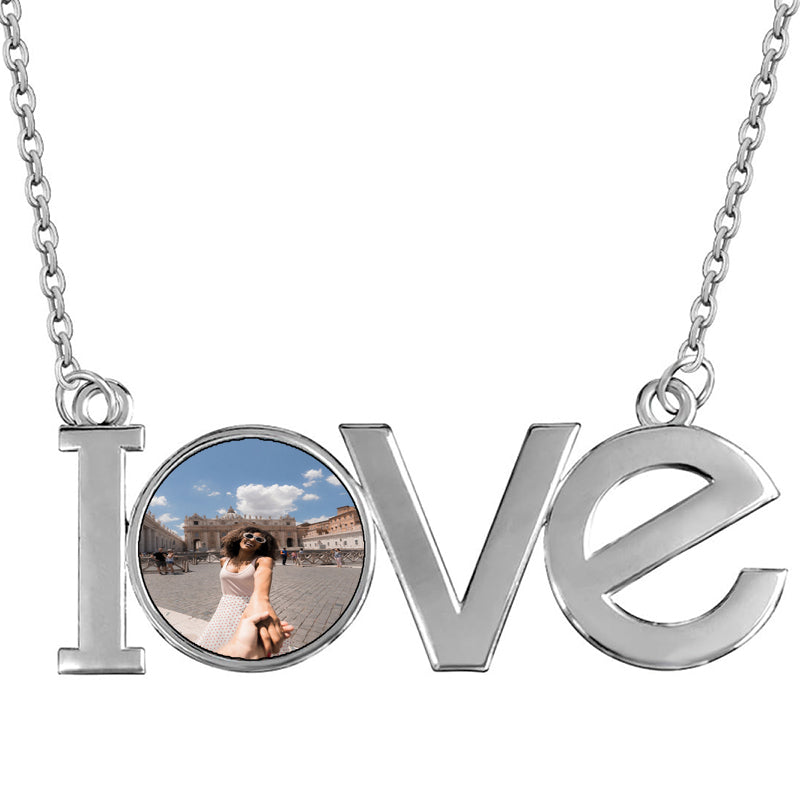 Customized Photo Angel Pendant, Photo Projection Necklace , Custom Picture Projection Necklace, Personalized Photo Pendent, Custom Necklace