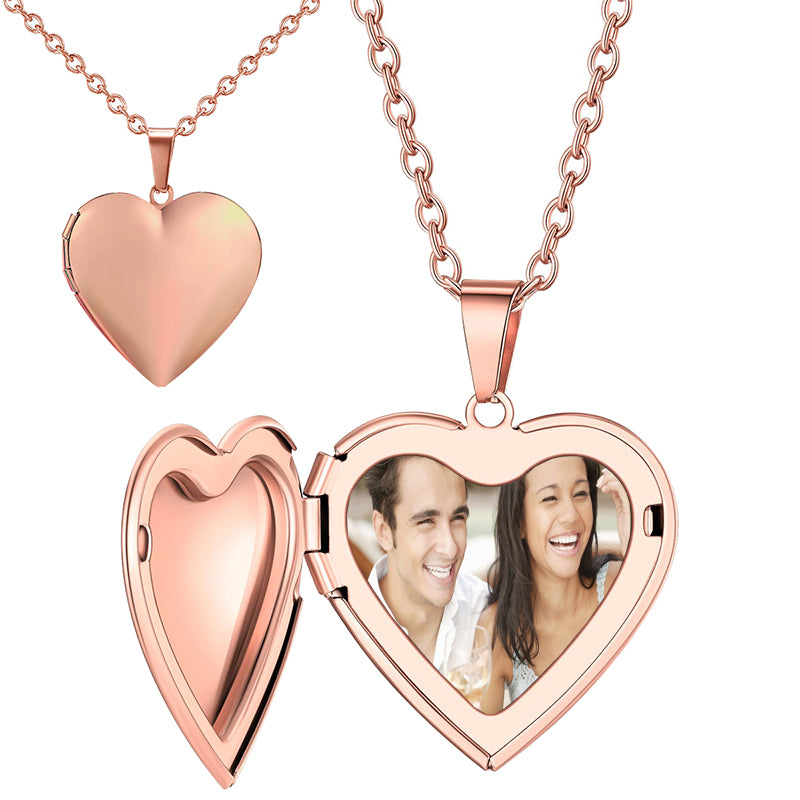Heart Photo Projection Necklace ? Custom Photo Necklace ? Memorial Jewelry For Women ? Custom Picture Necklace ? Heart Zirconia Pendant