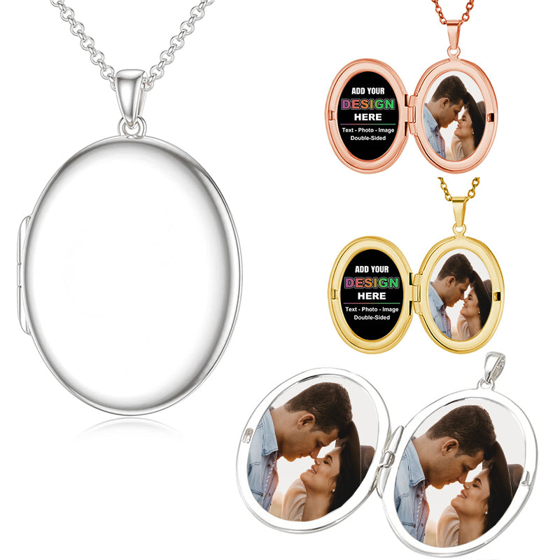 Angel Wing Projection Photo Necklace in / Silver / Rose , Personalized Photo Necklace Sterling Silver Custom Girlfriend Choker