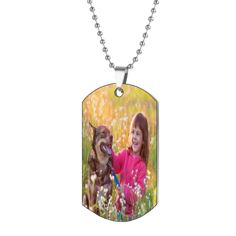 Custom Photo Engraved Portrait Necklace | Personalized Picture Necklace | Portrait Memorial Gift | Photo Jewelry | Women Christmas Gifts