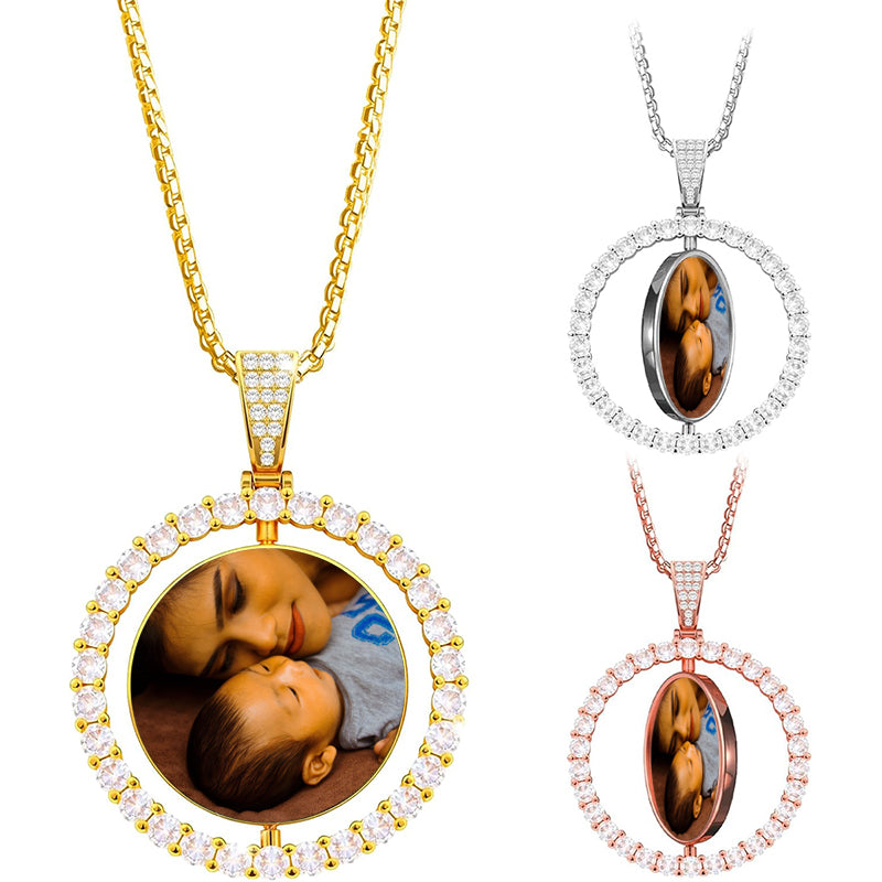 Engraved Custom Necklace for Men, Photo Dog Tag Chain, Father's Day Gift, Personalized Engraved Jewelry, Men Necklace, Dad Gift Jewelry