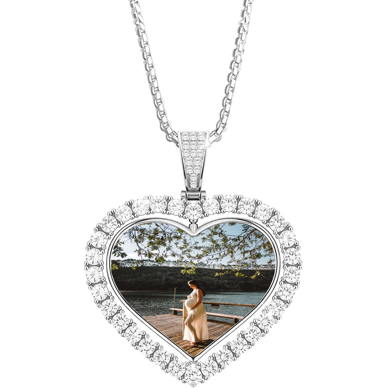 Circle Photo Necklace, Loss of Loved One Necklace, Personalized Memorial Gift, Remembrance Bereavement Gift, Custom Picture Necklace Gift