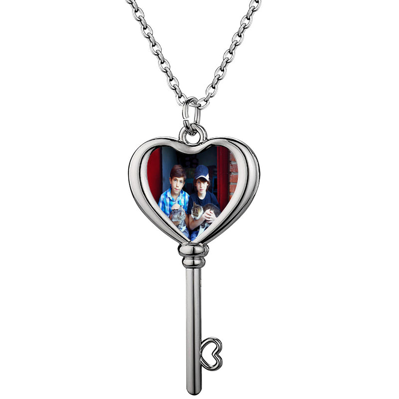 Custom Name Necklace Personalized Jewelry Gift for Her in Silver Rose , Unique Nameplate Chain for Women, Birthday Gift