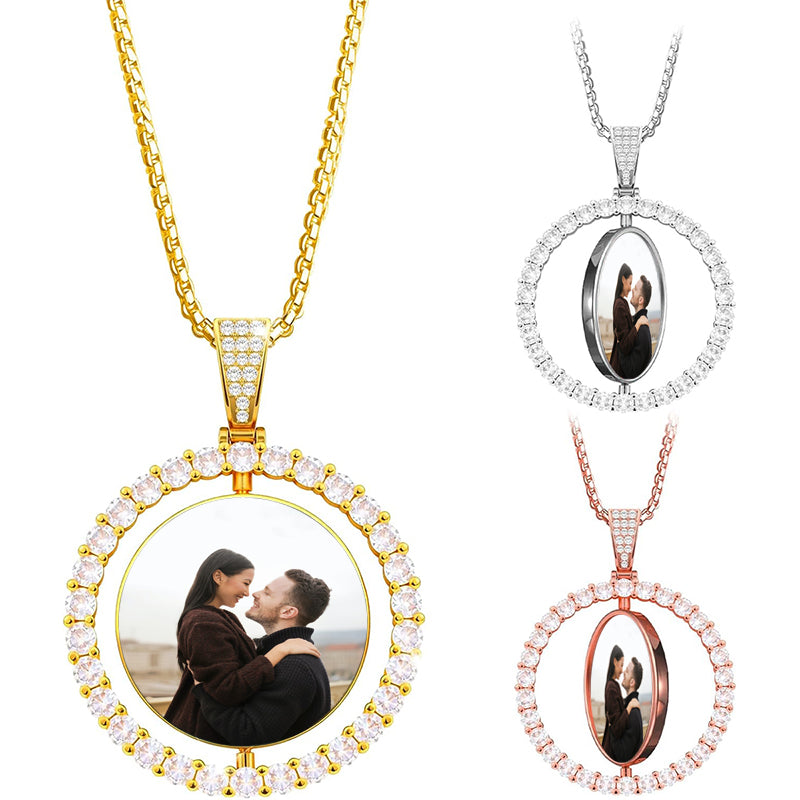 Custom Guitar Pick Necklace Personlized Guitar Picks Necklace with Photo Text Logo Non-Fading Stainless Steel Guitar Pendant Decoration for Women Men Music Lover Gift