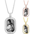 Custom Photo Portrait Necklace, Sterling Silver Round Pendant, Personalized Memory Jewelry