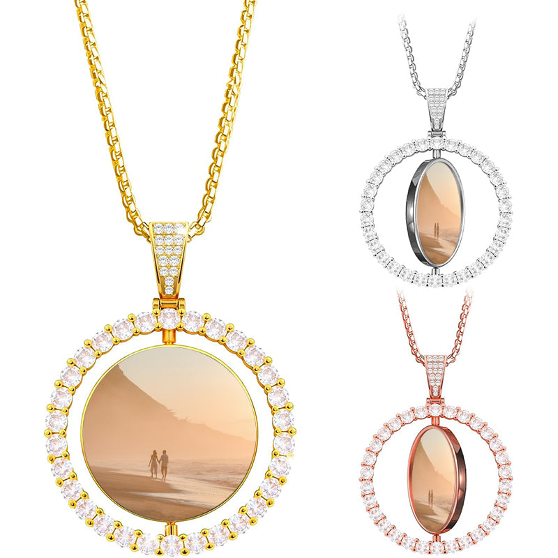 Custom Logo Necklace ? Engraved Necklace ? Handwriting Necklace ? Pendant Charm Locket ? Logo Charm ? Pattern Necklace ? LOGO Jewelry