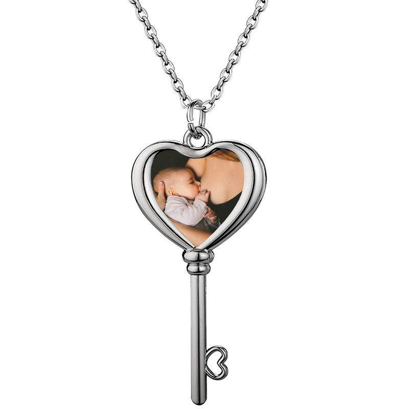 Custom Raven Enamel Necklace, Bird Photo Necklace, Raven Enamel Gift, Handmade Jewelry For Women, Personalized Gift