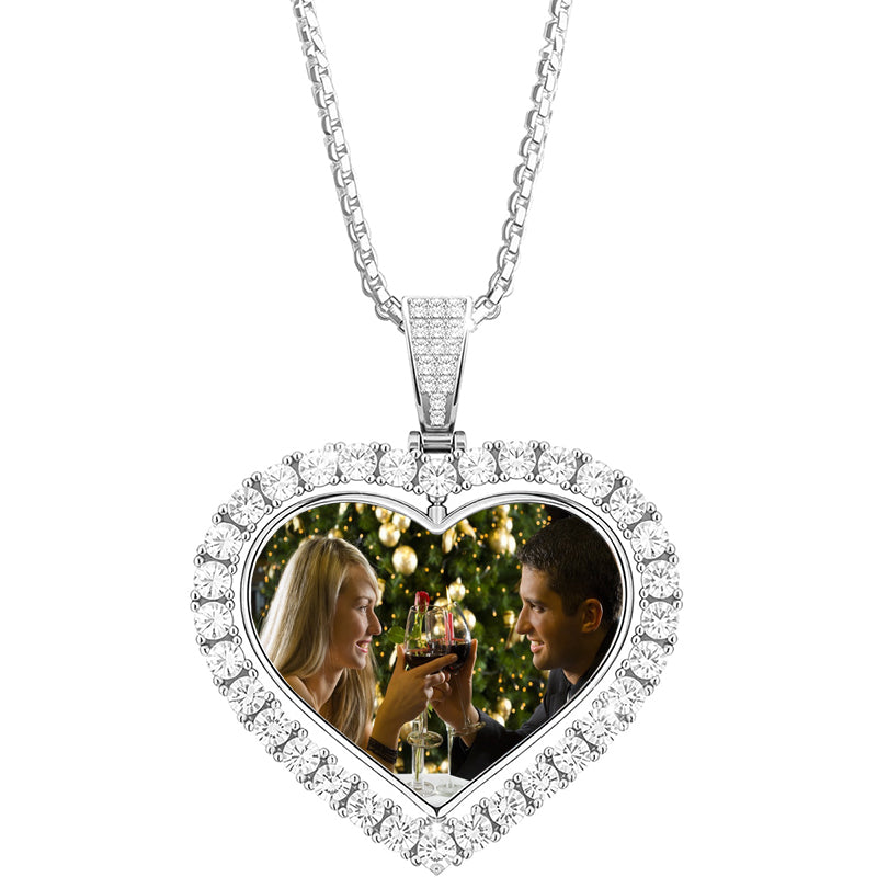 Custom Photo Necklace, Personalized Picture Pendant, Photo Necklace Gift for her, Personalized Jewelry, Customized Engraved Memorial Jewelry