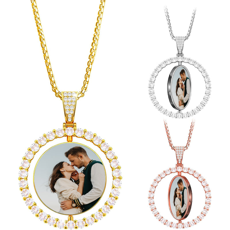 Initial Necklace, 20mm Black Custom Necklace, Custom Pendant, Circle Medallion Letters & Text Necklace, Personalized Coin Necklace , Men