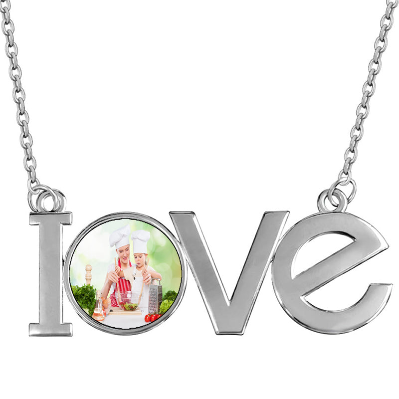 Custom Photo Projection Necklace, Memorial Photo Pendant, Bubble Photo Necklace, Gift for Her, Picture Jewelry, Christmas Gift