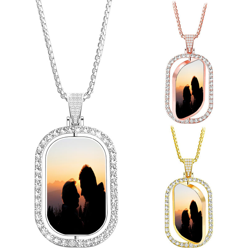 Flat Lucky Two Personalized Sterling Silver Name Necklace.Customize with 2 names. Matte Finish. Choice of Sterling Silver Chain. Gifts for Her, Mom, Wife, Girlfriend, Grandmother