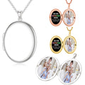 Custom Photo Engraved Necklace - Personalized Picture Pendant - Anniversary Gift for Her - Portrait Jewelry - Memorial Gift for Mom