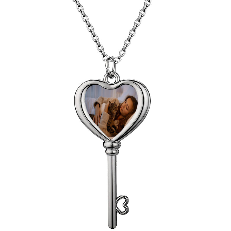 Customize Photo Bolo Tie Necklace - Personalized Image 30x40mm Oval Bolo Memorial Necklace, Wedding Bestman Keepsake Gift for him -BL05