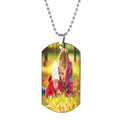 Custom Photo Pendant Necklace: Stainless Steel, Adjustable Snake Chain